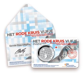 Het Rode Kruis Vijfje 2017 1e Dag Coincard